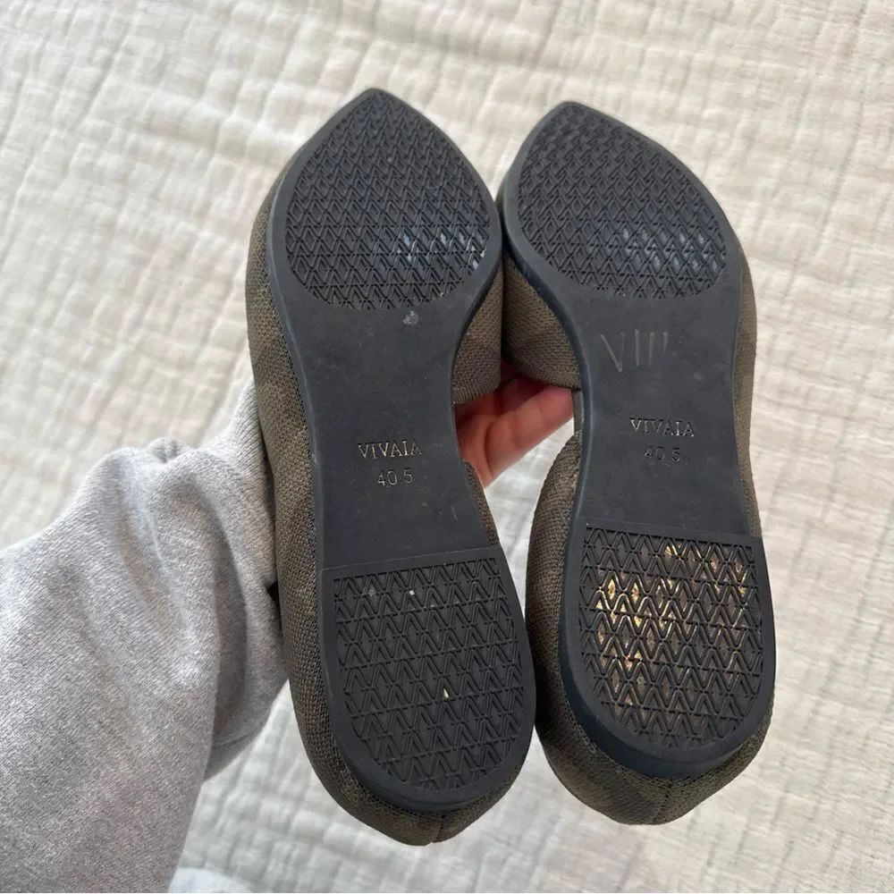 Vivaia Pointed-Toe D'Orsay Flats (Melia) Army CAMO Green 40.5eu 9-9.5 US - Picture 4 of 9